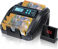 Compteur de billets Huaen H-307, compteur de billets en AUD, machine de comptage de billets haute vitesse, 1100 billets/min, avec écran LCD