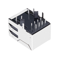 Connecteur magnétique RJ45 Ethernet WE MIC24013-5104T-LF3 compatible 10/100 Base-T 1x1 port avec blindage EMI
