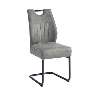 Chaise violette de chamois tan look carré en cuir <span class=keywords><strong>bouche</strong></span> véritable blanc poignée crème pas de chaise de salle à manger bleu pu - Product Image 1