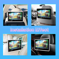 Écran HD 10,1 pouces IPS, prise en charge du WIFI, FM, SD, USB, système de divertissement pour siège arrière, moniteur d'appui-tête de voiture Android IPS, lecteur DVD d'appui-tête de voiture