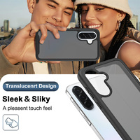 Étui pour Samsung A37 avec protection d'écran, finition mate douce au toucher, résistant aux chocs, coque de téléphone portable avec dos effet peau