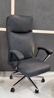 Chaise de bureau professionnelle de luxe, confortable, pivotante, inclinable, réglable, avec siège en cuir synthétique moelleux