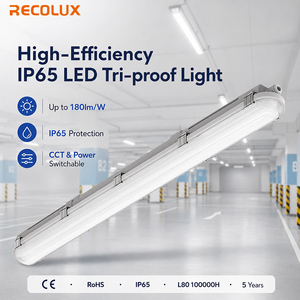 <span class=keywords><strong>Luminaire</strong></span> LED Tri-Proof 2ft 4ft 5ft IP65 étanche avec boîtier en PC <span class=keywords><strong>pour</strong></span> garage, atelier et parking - Product Image 1