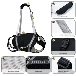 Büyük Köpekler İçin Tam Vücut Kaldırma Korsesi, Yaşlı Köpekler İçin Arka Bacak Desteği ve Hareketlilik, Ameliyat Sonrası İyileşme Askısı, Evcil Hayvan Korse Seti - Product Image 4