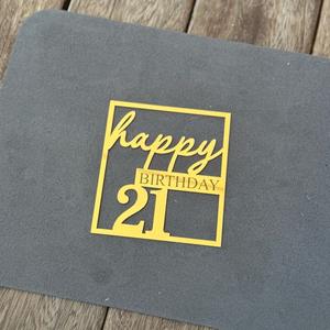 Marcado láser acrílico lado decoración <span class=keywords><strong>de</strong></span> pastel <span class=keywords><strong>de</strong></span> <span class=keywords><strong>cumpleaños</strong></span> <span class=keywords><strong>para</strong></span> suministros <span class=keywords><strong>de</strong></span> fiesta decoración <span class=keywords><strong>de</strong></span> pasteles Topper - Product Image 3