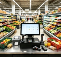 Terminal de Punto de Venta Inteligente NFC NXP con Menú de Pago para Restaurantes de Alta Calidad, Todo en Uno, de 15.6 Pulgadas, Xiamen