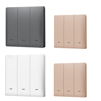 Interrupteur mural intelligent Zigbee avec écran tactile pour la domotique, compatible avec Google Home, Alexa, application Smart Life, contrôle par minuterie, ignifuge