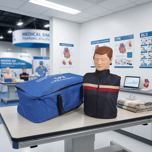 Simulador de RCP de medio cuerpo de PVC de alta simulación, realista, para compresión torácica, para práctica de primeros auxilios, escuela de medicina, entrenamiento de enfermería, CE - Product Image 3