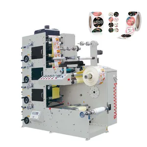 RTRY-320D 4 colour flexo printing machine sticker label press for sale