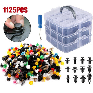 Auto Fastener <b>Clip</b> Kit 1125Pcs Plastic <b>Car</b> Repair <b>Clips</b> Assorted Colors Universal Use - Product Image 1
