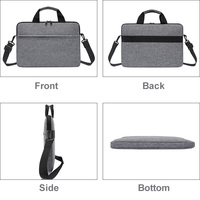 Housse d'ordinateur portable portable sur mesure en gros, 13, 14, 15 pouces, grande capacité, housse de protection pour ordinateur portable de voyage pour hommes