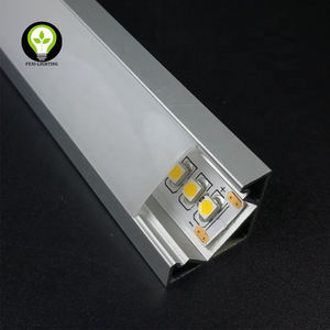 Anodizzato nero <span class=keywords><strong>V</strong></span> forma di canale in alluminio per flessibile luce di striscia del led profilo in alluminio angolo - Product Image 3