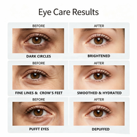 Logo personnalisé patchs pour les yeux collagène caféine hydrogel patchs pour les yeux pour les rides cernes soins de la peau