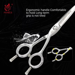 Fenice VG10 <span class=keywords><strong>Ciseaux</strong></span> de coupe de coiffure en <span class=keywords><strong>argent</strong></span> de haute qualité avec <span class=keywords><strong>ciseaux</strong></span> de cheveux de Salon de coiffure à deux queues - Product Image 5