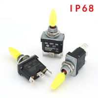 Interrupteur à bascule SPST DPST 15A 250VAC On-off/on-on/on-off-on 3 positions 6 broches, interrupteur momentané DPDT en bakélite, instruments IP68