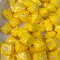 Balle anti-stress à presser de 7,5 cm, effet viscosité, saveur noix de coco et fromage bleu, transparente, en forme de vaseline – Nouveauté très populaire