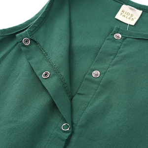 Mameluco de Lino y Algodón para Bebé de 6 a 9 <span class=keywords><strong>Meses</strong></span>, Sin Mangas, con Botones al Frente, Transpirable, Ropa de Verano para Bebé, Trajes para Recién Nacidos, Niños y Niñas - Product Image 5