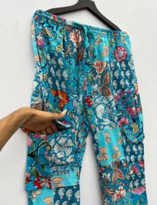 Pijama de Festival de Verano Unisex, Estilo Hippie, Boho, Indio, Cintura Elástica, Corredor, Colorido, Funky, Algodón, Patchwork, Diseño, Hip Hop - Product Image 4