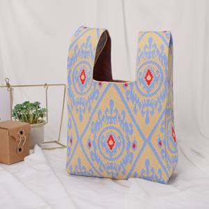 Bolsa de Mano Tejida con Diseño Étnico, Gran Capacidad, Personalizable con Logotipo, Venta al por Mayor, Ideal para Regalo o Recuerdo - Product Image 6