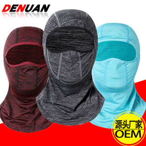 Foulard en soie glacée, taille unique, anti-humidité, masque de cyclisme extérieur unisexe toutes saisons - Product Image 5