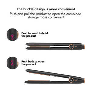 مكواة شعر كهربائية احترافية بالكيراتين لعام 2025، مكواة مسطحة هزازة لتمليس الشعر المستهدف - Product Image 4