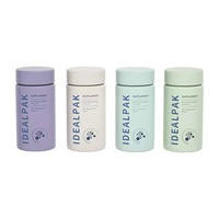 Botol Plastik PET Transparan Beku Berkualitas Tinggi 100cc 150cc 300cc untuk Kemasan Suplemen, Permen, Obat, dan Pil