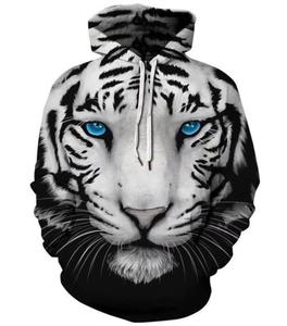 Hot 3D Wolf Printed felpe con cappuccio per uomo nuovo stile Animal print felpa con cappuccio moda uomo Harajuku divertente Pullover Oversize S-4XL - Product Image 6