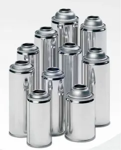 Botella de gas butano de pared recta, Cartucho de aerosol de propano, lata de lata vacía, venta al por mayor