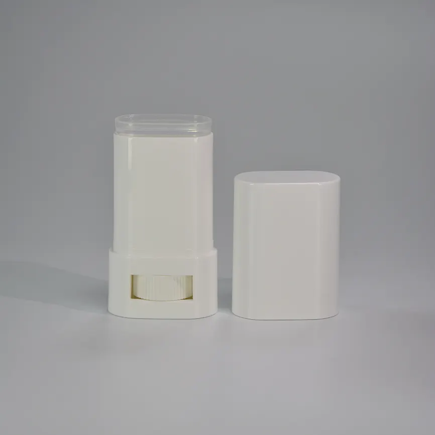 15G 21G Plastic Fles Lichaam Anti-Transpirant Zonnebrandcrème Verpakking Deodorant Twist Up Tube Stick