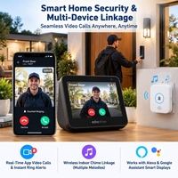 Sonnette sans fil Tuya Smart 1080P à faible consommation et longue autonomie, solution sans code, conception de carte PCBA intégrée matériel-APP-Cloud