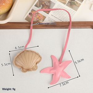 Colorful Scallop Starfish Keychain Charm Diy Women's Bag Accessories Handbag Hanging <b>Backpack</b> Car Pendant - Product Image 6