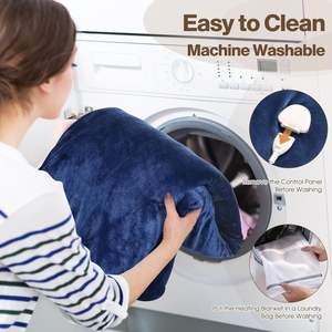 <span class=keywords><strong>Couverture</strong></span> chauffante électrique portable 150*180cm - Jeté ultra-doux pour l'hiver, pour la maison, le bureau et les voyages - Product Image 4