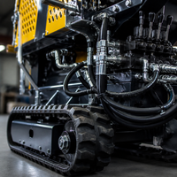 RM7-12TS Plateforme de traitement du bois sur chenilles autotractée avec prise d'air de 380 mm et course ultra-rapide de 7 secondes pour la production de bois