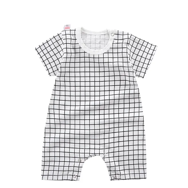 Warna Putih Bayi Rompers Shortsleeve Pakaian Set dengan Cute Fox Pakaian Musim Panas Kualitas Tinggi
