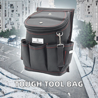 Sac à outils de construction pour électriciens et charpentiers, robuste, multi-poches, organisation, nylon imperméable, polyester, marteau, pinces, OEM