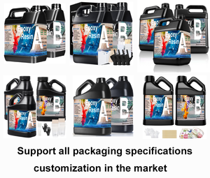 Kit resina epossidica cristallina da 1 gallone, Kit resina e indurente senza bolle, resina per colata artistica per artigianato artistico - Product Image 6