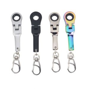 Llavero de metal portátil de 10 mm con forma de llave inglesa ajustable, accesorios personalizados para coche, herramientas de llavero con forma de mini llave inglesa. - Product Image 1