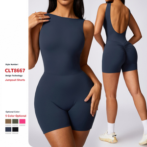 <span class=keywords><strong>Tuta</strong></span> sportiva ad alta intensità per Yoga senza schienale nuda sensazione di sollevamento dell'anca <span class=keywords><strong>tuta</strong></span> Fitness di un pezzo per donna - Product Image 1