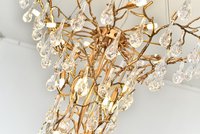 Grand lustre suspendu en laiton à branches d'arbre, design moderne, éclairage d'intérieur, luminaire décoratif de plafond, idéal pour un grand hôtel, MD87001, mpx MEEROSEE