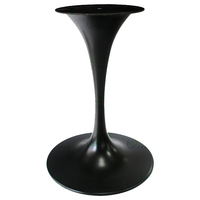Base de Mesa Tulipán Moderna, Redonda, de Metal y Hierro, Resistente, Estilo Nórdico de Lujo, Color Blanco, para Bar, Restaurante, Cafetería, Bistro