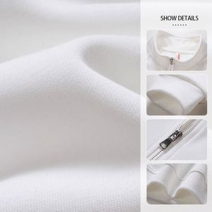 Men's Sportswear Coat Wholesale 320g Half <b>Zip</b> Pullover Polyester Cotton Custom logo Quarter <b>Zip</b> <b>Hooded</b> Men's Sportswear - Product Image 2