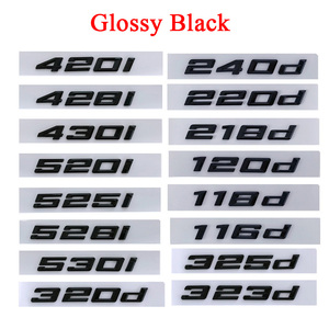 Letras de maletero de coche ABS, emblema <span class=keywords><strong>320d</strong></span> 530d para <span class=keywords><strong>BMW</strong></span> 1 2 3 4 5 6 7 Series - Product Image 5