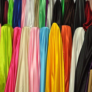 Polyester Lụa Như Satin Độ Đàn Hồi Và Không Có Độ Đàn Hồi Vải Nhuộm Đồng Bằng Vải Váy Cưới Phụ Nữ Ăn Mặc Váy Lót - Product Image 4