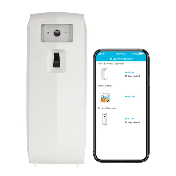 De Nước hoa inteligente Wall Mount pin tự động làm mát không khí Aerosol phun nước hoa Dispenser App kiểm soát nhà Máy Giá