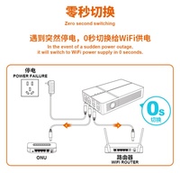 Livraison rapide OEM 13500mAh Mini DC UPS 5V/9V/12V QC 3.0 12 heures d'autonomie monophasé pour routeur WiFi