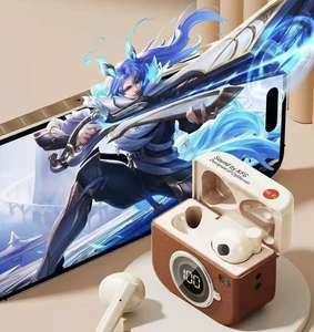 Nouveaux écouteurs intra-auriculaires <span class=keywords><strong>sans</strong></span> <span class=keywords><strong>fil</strong></span> Bluetooth avec logo personnalisé, réduction de bruit, pour le sport, la musique, le jeu, type C - Product Image 6