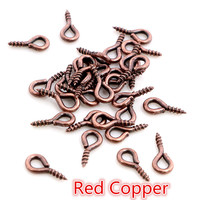 Lot de 200 mini-épingles à œil, crochets, œillets, vis filetées, 8 couleurs, fermoirs, crochets, accessoires pour la fabrication de bijoux DIY