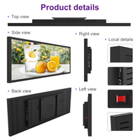 Señalización Digital Personalizada para Borde de Estante, Pantalla LCD Ultra Ancha, Monitor de Publicidad para Tiendas Minoristas