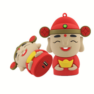 DY-001 populaire carton figure 2600mah banque de puissance pour téléphone portable style chinois dieu de la richesse banque de puissance jetable - Product Image 6