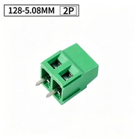 Bloc de bornes vertical 2P pour montage sur circuit imprimé, pas de 5,08 mm, connecteur Eurostyle 10A 300V pour armoire PLC